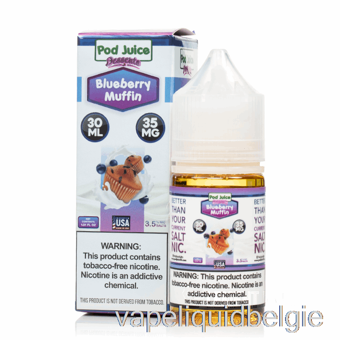 Vape Smaken Bosbessenmuffin - Peulensap - 30ml 35mg